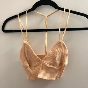 Peach crop top